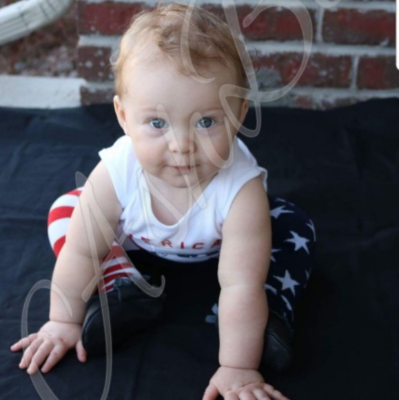 USA Flag Doodle Pants - Picture 2 of 2